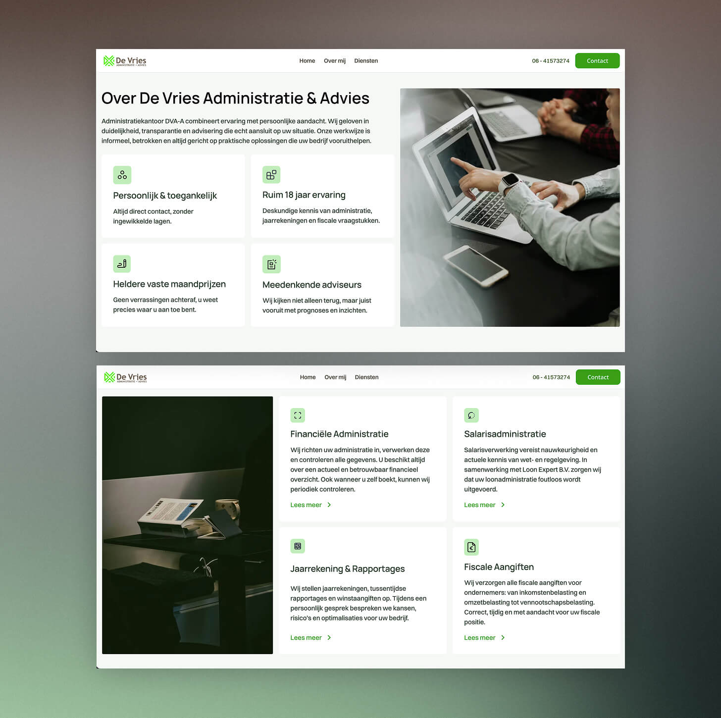 Next.js website voorbeeld