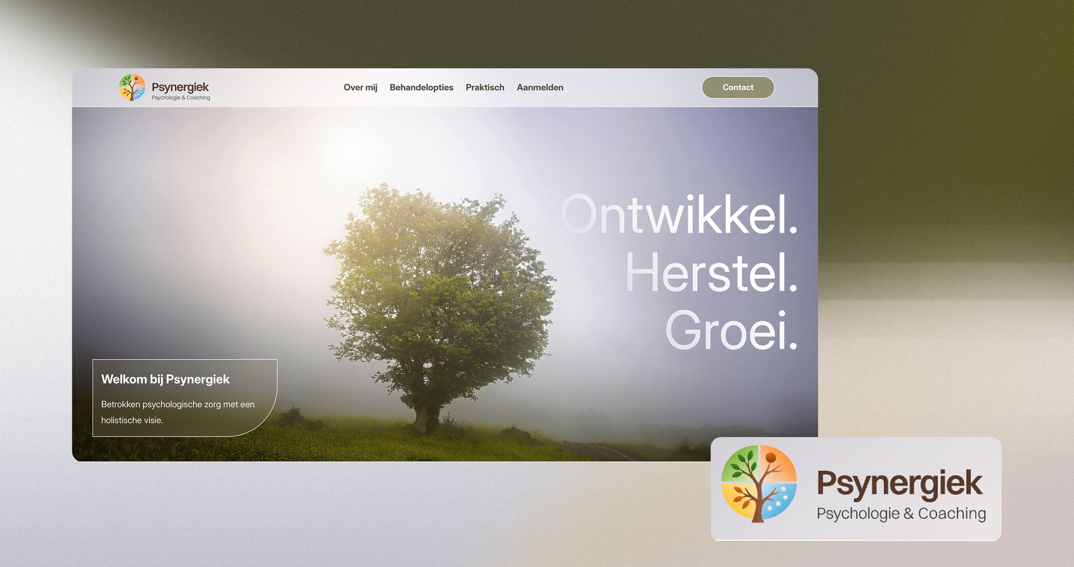 Psynergiek psychologenpraktijk website