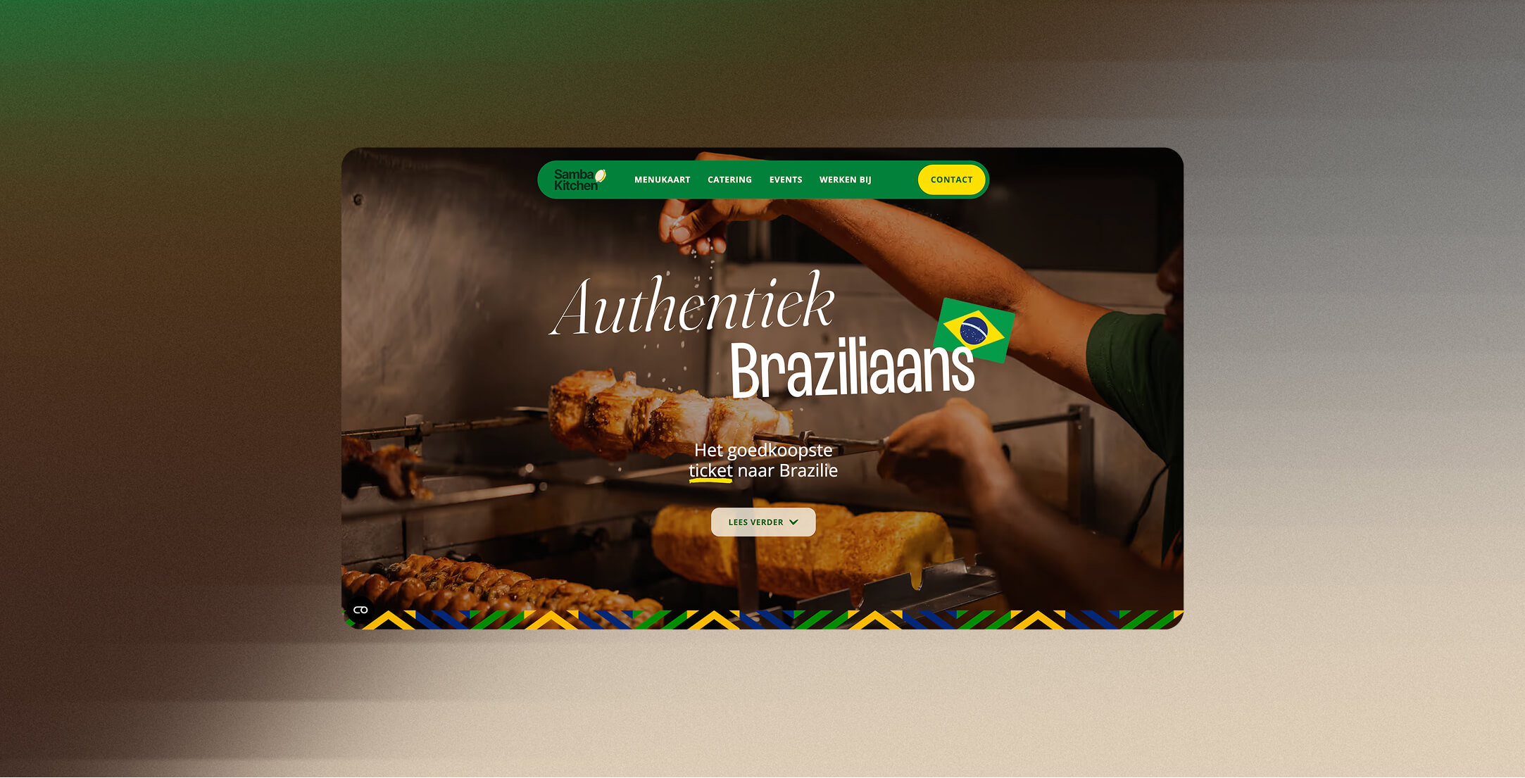 Samba Kitchen website
