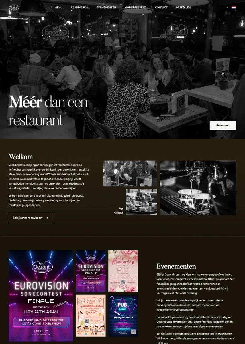 Vet Gezond website