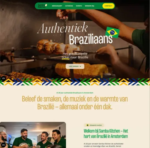 Samba Kitchen website